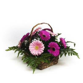Cesta de gerberas