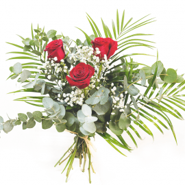 Ramo 3 rosas rojas